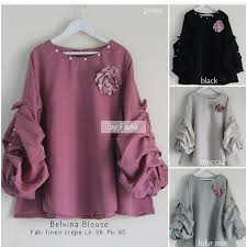 Baju tunik yang kami jual grosiran berasal dari solo, jogja, surabaya, bandung, serta dari tanah. Belvina Blouse Wanita Kekinian Olshop Fashion Olshop Wanita Di Carousell