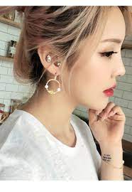 pony大圈圈圆环可爱蜜蜂耳饰气质韩国夸张耳环耳钉女时尚潮人耳坠 淘宝网 makeup korean style pony korean fashion illustrations techniques