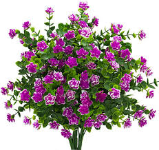 Maybe you would like to learn more about one of these? Amazon Com Artificial Flowers Fake Outdoor Uv Resistant Plants Faux Plastic Greenery Shrubs Indoor Outside Hanging Planter Home Kitchen Office Wedding Garden Decor Magenta Garden Outdoor