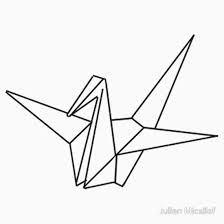 9 Origami Crane Outline Origami Crane Crane Drawing Geometric Origami