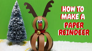 Download How To Make A Paper Reindeer Christmas Crafts Paper Ball Reindeer Youtube PSD Mockup Templates