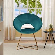 Amazon Com Accent Chairs With Arms Home Office Chair Leisure Chair Duhome Elegant Velvet Club Chair And The Mode Upholstered Chairs Chair Fabric Papasan Chair