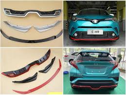 Size and gap fit.good quality.guarantee 100% product size suitable for installation. Abs Paint Car Front Splitters Lip Spoiler Rear Trunk Diffuser Bumper For Toyota C Hr Chr 2016 2017 2018 2019 Car Front Toyota C Hr Car