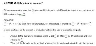 6 Common Errors In Year 12 Maths Extension 2 Integration Math Extension 12th Maths Math