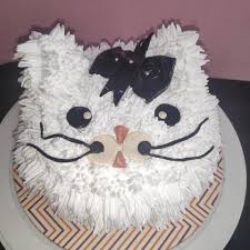 The kids were super excited and asked me if we could have a birthday party for mittens. Kabs Creamery Black Forest Cake With Cat Design Facebook