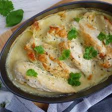 Leckeres Krauter Sahne Hahnchen Aus Dem Backofen Leider Hatte Ich Hier Den Knoblauch Vergessen Machte Aber Nichts Leckeres Essen Essen Lecker