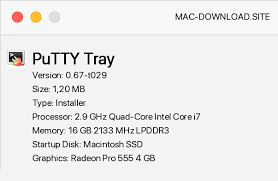 From the top menu, go to finder and opt for go → utilities. Download Putty Tray 0 67 T029 For Free From Mac Download Site