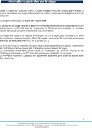 Livret De Stage Stage En Classe De Seconde Decouverte D Un Milieu Professionnel Decouverte Des Metiers Pdf Telechargement Gratuit