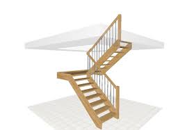 Zweiläufige gerade treppe mit viertelpodest 4. Konfigurator Treppen Schmidt