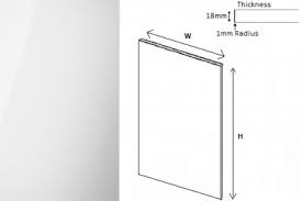 high gloss white kitchen cupboard doors