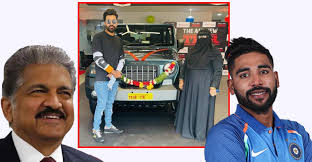 Ca has also interviewed members of the. Cricketer Mohammed Siraj Thanks Anand Mahindra For Thar Suv Gift