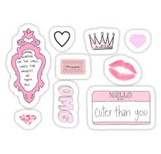 Girly Tumblr Stickers By Amandabrynn Tumblr Stickers Planner Stickers Aesthetic Stickers