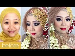 tutorial makeup wedding muslim by