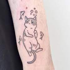47 Of The Very Best Cat Tattoos Lovein Home Tattoos Body Art Tattoos Cute Tattoos