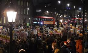 Time to take a stand': thousands across UK protest at Trump policy