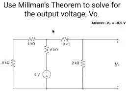 In electrical engineering, millman's theorem1 is a method to simplify the solution of a circuit. Answered Use Millman S Theorem To Solve For The Bartleby