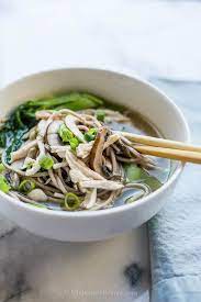 Chicken Mushroom Soba Noodle Soup Soba Noodles Soup Soup Recipes Noodle Soup Recipes