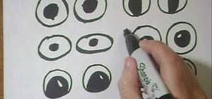 How to draw anime eyes for beginners. How To Draw Cartoon Googly Eyes On Crafts Drawing Illustration Wonderhowto