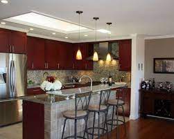 Don't let low ceilings stop you from beautifying your kitchen with stunning pendant lights. 58 Inspiring Dining Room Lights Ideas For Low Ceilings Diningroom Diningroomideas Diningroom Kitchen Soffit Kitchen Lighting Fixtures Ceiling Kitchen Design