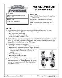 Homeschool kindergarten lesson plans can b. Torn Tissue Alphabet Fun Free Preschool Activity And Lesson Plan Alphabet Lesson Plans Free Preschool Activities Preschool Reading Activities