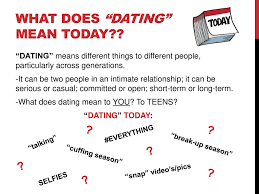 If you're just dating or talking to someone, usually: Teen Relationships What It Means To Be In Relationship And The Steps It Takes To Make It Healthy Ppt Download