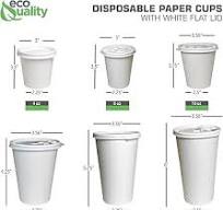 Amazon.com: EcoQuality Durable Disposable Paper Cups & Flat ...