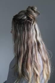 Hairstyles for party and everyday: Long Hair Half Up Bun Novocom Top