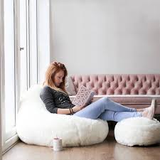 Find the best prices for furry bean bag chairs on shop better homes & gardens. Hygge Faux Fur Bean Bag Rucomfy Beanbags