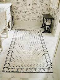 Mats provide additional comfort with a layer of memory foam cushioning. Bathroom Flooring Ideas Beautiful Tile Floor Tile Rug Bathroom Flooring