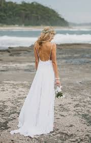 Stunning Low Back White Lace Wedding Dress With Lace Lining And Silk Chiffon Dreamy Skirt Matrimonio Sulla Spiaggia Vestito Abito Da Sposa Boho Matrimoni Pizzo