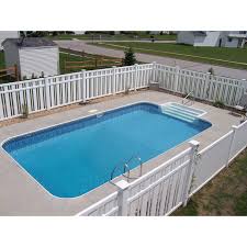 … for an above ground pool with. 18 X 36 Steel Rectangle Inground Swimming Pool Kit 2 Radius Corners Nb5013