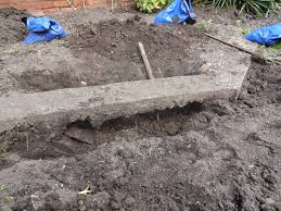 Clean the concrete surface and allow it to dry. Removing Concrete In The Garden Kezzabeth Diy Renovation Blog
