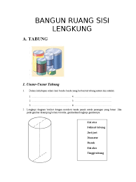 Soal bangun ruang sisi lengkung kelas 9 doc. Bangun Ruang Sisi Lengkung