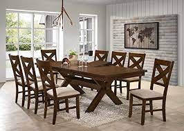 Buy on the distributor 's online and search reviews. Modernise Furniture Roundhill Furniture Karven 9 Piece Solid Wood Dining Set With Table And 8 Chairs