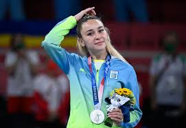 Українська каратистка анжеліка терлюга здобула срібну медаль на олімпійських іграх у токіо, програвши болгарській спортсменці івет горановій. Q1ood44ntlue5m