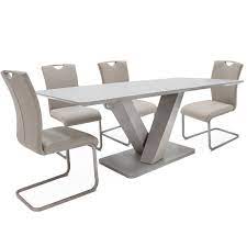 Look through taupe dining room pictures in different colors and styles and when you. Cookes Collection Ralph Medium Dining Table 4 Taupe Chairs Dining Furniture Cookes Furniture