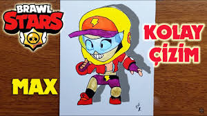 Learn how to draw max from brawl stars. Brawl Stars Karakter Cizimi Max Kolay Cizimler Youtube