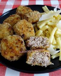 Croquettes De Veau Panees Aux Champignons Et Emmental Auxdelicesdemanue Croquettes Recette De Plat Panais