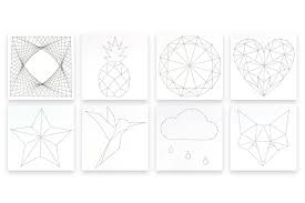 String Art 8 Modeles Perfores String Art 10 Doigts