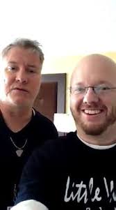 Eric Self at the Little Walter Tube Amps room at the NMGE in Nashville  today with Lance Keltner.