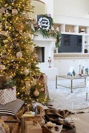 Modern farmhouse christmas tree decorating ideas with balsam hill. 12 Bloggers Of Christmas With Balsam Hill A Metallic And Glass Christmas Tree Remington Avenue