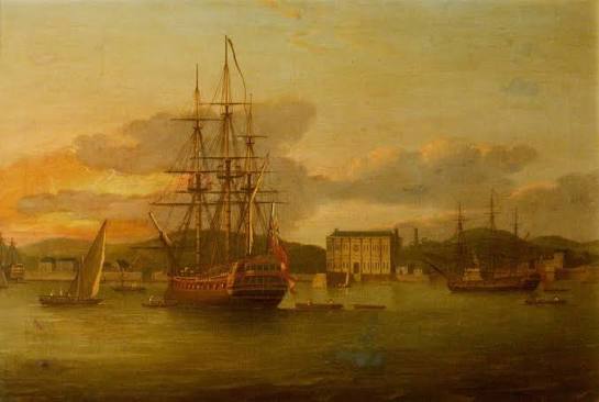 The 'Essex' East Indiaman, Refitted and at Anchor in Bombay Harbour | Art UK