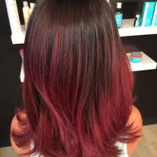 To make your hair ombre at home, you'll need to apply 2 coats of bleach 1 or 2 weeks apart. Reveal Your Fiery Nature With These 50 Red Ombre Hair Ideas Hair Motive