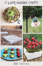 Make it yours by staining or painting the apparatus and adding hooks and freestanding containers where needed. 11 Easy Garden Crafts Diy Tutorials Artsy Pretty Plants