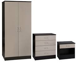 Maybe you would like to learn more about one of these? Bedroom Furniture Set Bedside Table 4 Drawers Chest 2 Door Wardrobe Grey Black 4 Drawer Chest Cheap Bedroom Ideas 2 Door Wardrobe