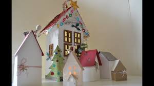 Modellhäuser aus papier / bastelbogen haus zum aus. Tutorial Susse Deko Hauser Paperart Selber Machen Basteln Mit Papier Deutsch Youtube