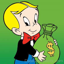 Richie Rich Holding Dollar Bag Desicomments Com Richie rich ran for 40 episodes from 1980 to 1984, check the comments for the show's intro. richie rich holding dollar bag