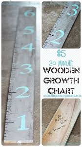 Make A Wooden Growth Chart For Under 5 The Alternative To