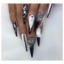 Black And White Nail Art Party Perfect Black White Nail Designs The Most Beautiful Ideas White Stiletto Nails Black And White Nail Designs White Nail Designs