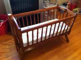Jenny Lind Style Wood Bassinet Will Be Stalking Craigslist For One Wood Bassinet Finding A House Wood Cradle